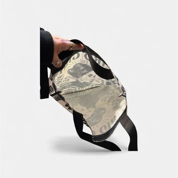 Weird Girls Club Black and White Tote Bag - Picture 3 of 5